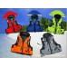 Adjustable Adult Safety Life Jacket Survival Vest for Swimming Boating Fishing  Orange_XXL