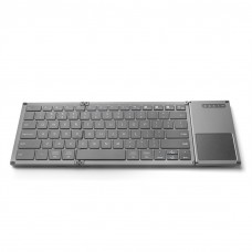 Folding Wireless Bluetooth-compatible  Keyboard 140mah Lithium Battery Compatible For Mediapad M2 10 M2 8 M2 8.0 7 7.0 10.1 Pro Tablet Pc Silver gray