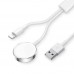 3-in-1 Magnetic Suction Wireless  Charger Usb Male Input Interface For Iwatch Iphone Two-in-one PC