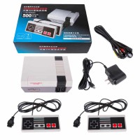 Classic Retro Children`s Game Console Professional System with 2 Controllers Built-in 500 TV Video Game British regulations