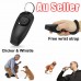2 In 1 Pet Training Whistle Clicker - Black