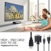 Connector  Cable VGA To Hdmi-compatible Converter One-way With Audio 1.5m Black