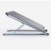 Laptop Stand Portable Adjustable Ventilated Riser Stand for Bed Desk and Sofa Aluminium Holder Ergonomic for Mac Pro/Air/Samsung/Acer/HP/Dell/ASUS  Small silver