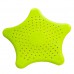 Starfish Shape Silicone Drain Strainer for Kitchen Gadgets Hair Catcher green
