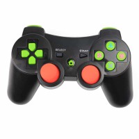 Wireless Bluetooth Game Controller with Six Axis and Vibration for Sony PS3 black