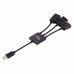 3 in1 Type-C Male to Female Micro OTG USB Port Adapter Cable for Android Phone Tablet USB Flash Disk Micro OTG