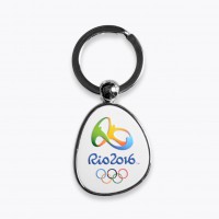 Rio Olympics Emblem & Logo Keychain Pin