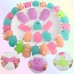 50pcs Fluorescent Squishy Mochi Toy Soft Squeeze Toy Kids Adults Anti Stress Toy Decoration 50pcs luminous mix