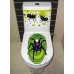 Halloween Gruesome Bathroom Toilet Seat Lid and Cistern Sticker Closestool Cover Party Decoration Spider