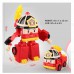 6 in 1 Korean Animation Cartoon Robocar Poli Transformation Robot Car Toys Set 83168-9