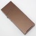 DH-9002 Women Cigarette Lighter Thin Lighter Case Metal Slim Cigaret Box Electronic Lighters Smoking Accessories USB Charge brown_Lite