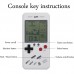 Retro Classic Childhood Tetris Handheld Game Players LCD Electronic Games Toys Game Console Riddle Educational Toys white