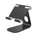270 Rotatable Foldable Aluminum Alloy Desktop Holder Tablet Stand for Samsung Galaxy Tab Pro S iPad Pro10.5 9.7" 12.9`` iPad Air Surface Pro 4 Kiosk POS Stand black