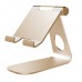 270 Rotatable Foldable Aluminum Alloy Desktop Holder Tablet Stand for Samsung Galaxy Tab Pro S iPad Pro10.5 9.7" 12.9`` iPad Air Surface Pro 4 Kiosk POS Stand Gold
