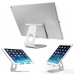 270 Rotatable Foldable Aluminum Alloy Desktop Holder Tablet Stand for Samsung Galaxy Tab Pro S iPad Pro10.5 9.7" 12.9`` iPad Air Surface Pro 4 Kiosk POS Stand black