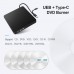 Usb 3.0 Type-c Ultra-thin External Dvd Recorder High-speed Cd Vcd Player Optical Drive For Desktop Laptops black